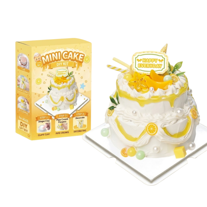 Mini Cake DIY Handmade Material Kit Cream Clay Handmade Toy Girl Birthday Gift
