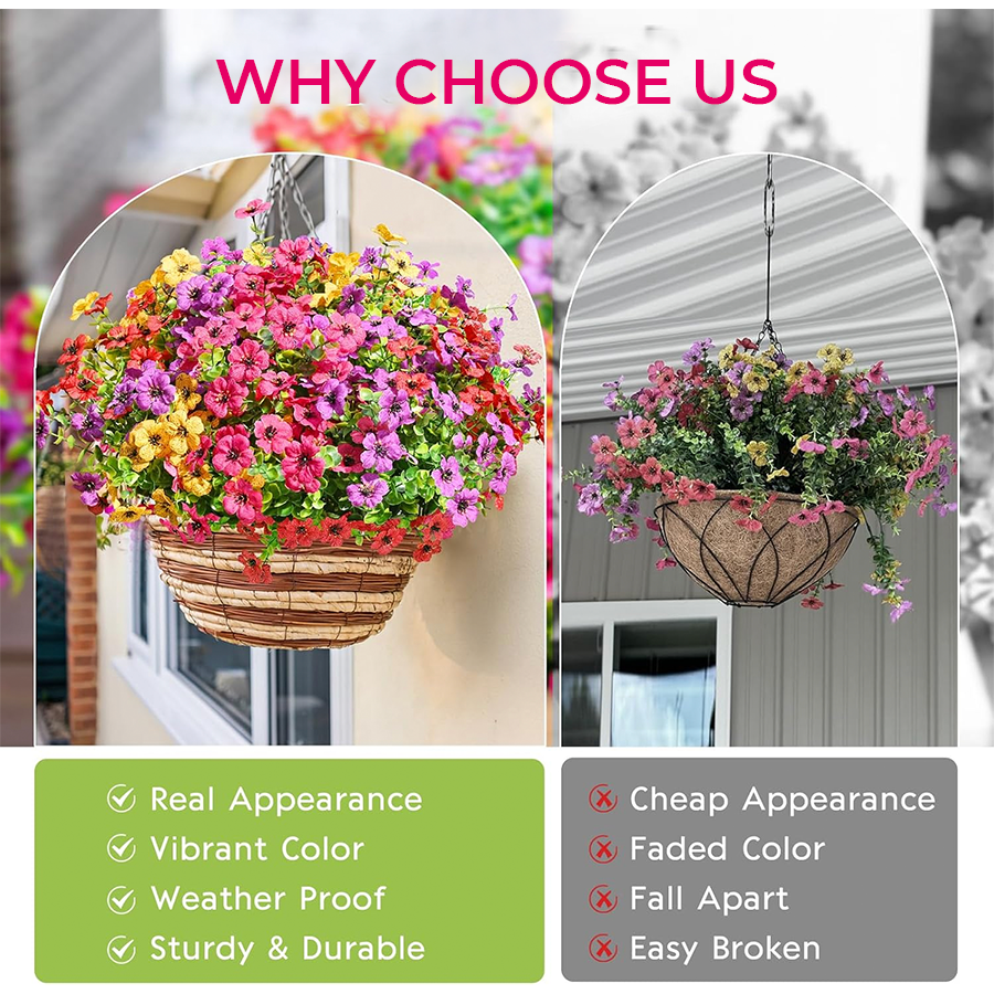 šøLast Day 50% OFF - Realistic UV-Resistant Outdoor Flowers ā Zero Maintenance