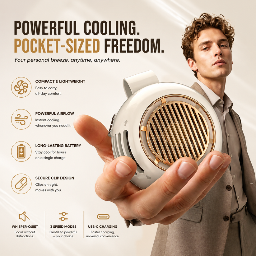 🔥 Customers Also Love This!❄️Mini Cooling Fan
