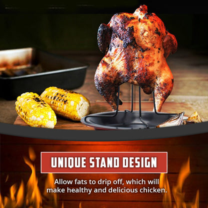 🔥Party Time🔥Outdoor BBQ Chicken Grill Stand Holder