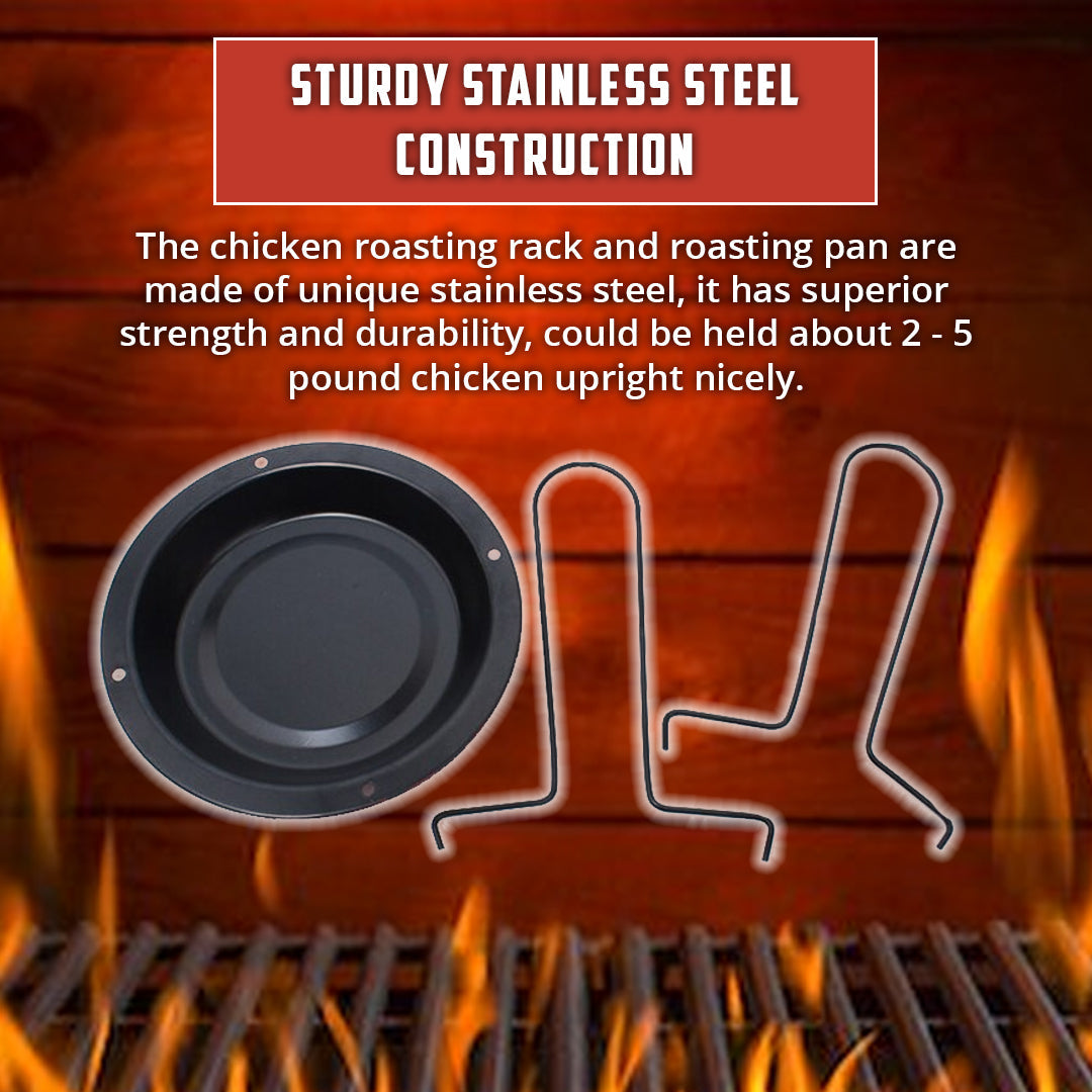 🔥Party Time🔥Outdoor BBQ Chicken Grill Stand Holder