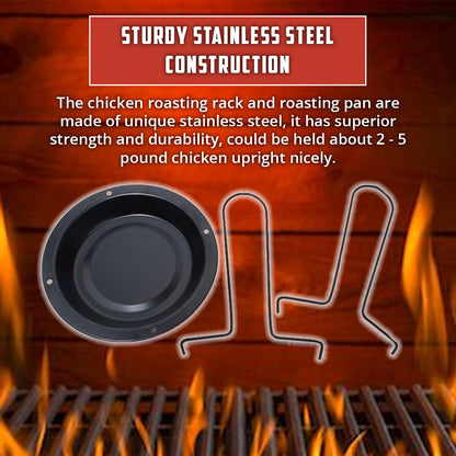 🔥Party Time🔥Outdoor BBQ Chicken Grill Stand Holder