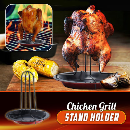 🔥Party Time🔥Outdoor BBQ Chicken Grill Stand Holder