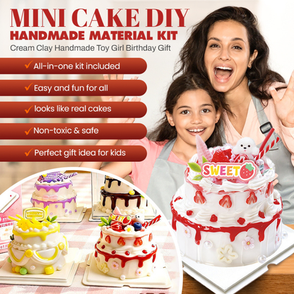 Mini Cake DIY Handmade Material Kit Cream Clay Handmade Toy Girl Birthday Gift