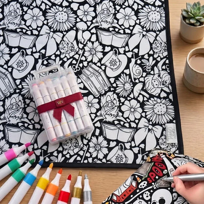 🎨✨DIY Coloring Blanket With Markers