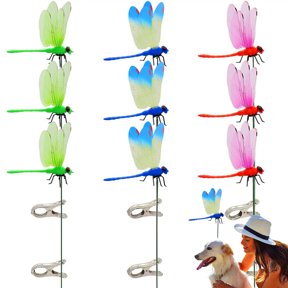 Dragonfly Clip Bug Repe Llent-Repels mosquitoes effectively