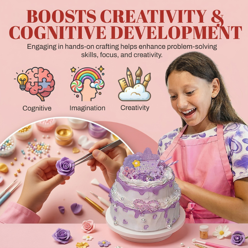 Mini Cake DIY Handmade Material Kit Cream Clay Handmade Toy Girl Birthday Gift