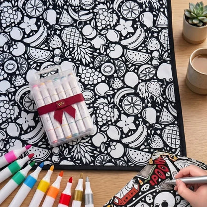 🎨✨DIY Coloring Blanket With Markers