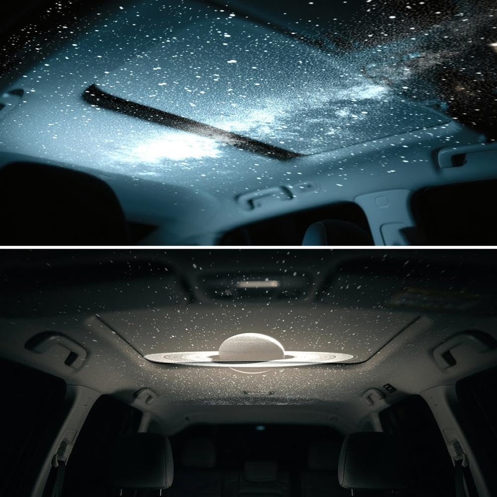 🚗USB Car Roof Star Projector Night Light with 360° Rotation & Flexible Gooseneck 🌟