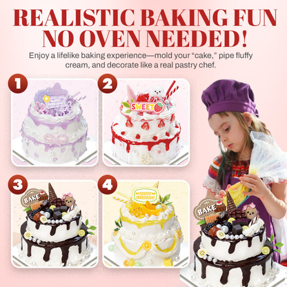 Mini Cake DIY Handmade Material Kit Cream Clay Handmade Toy Girl Birthday Gift