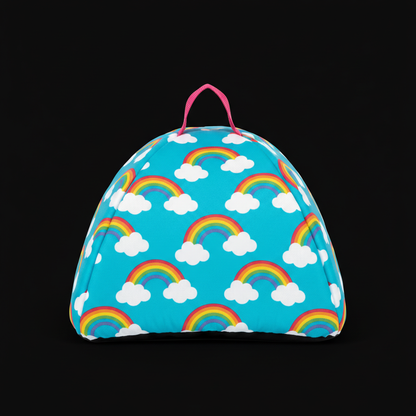 Rainbow Space Capsule Dog Bed