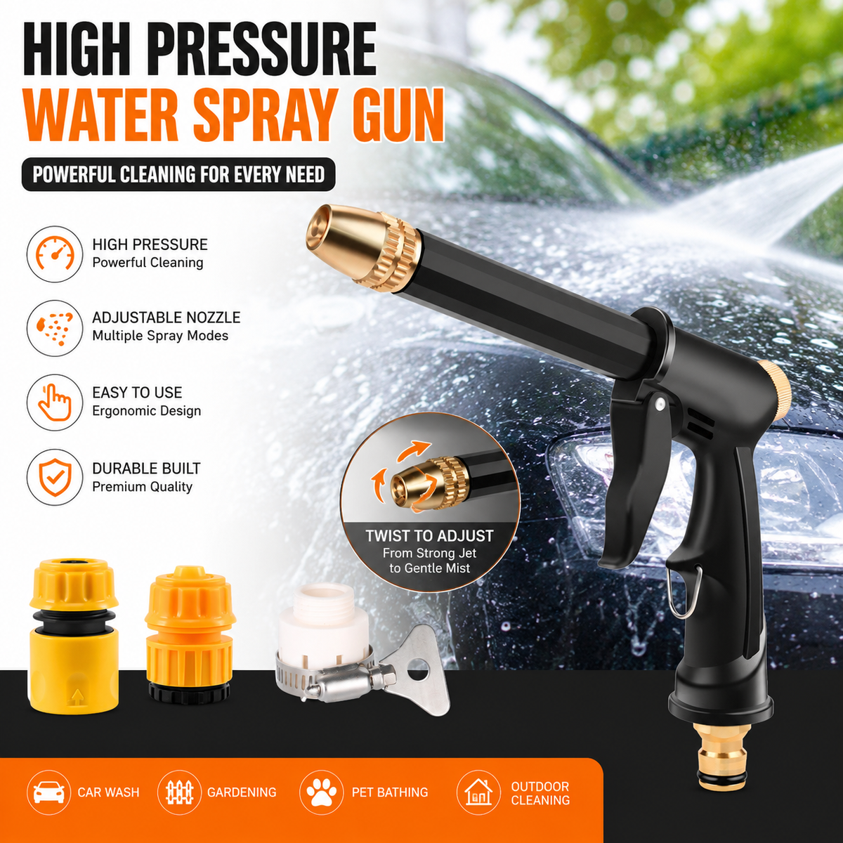 🔥Hot Sales 49% OFF💦Powerful High-Pressure Home Car Wash & Garden Sprayer