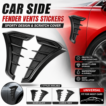 🏎️ 50% OFF NOW!🔥 Car Side Fender Vents Stickers – Sporty Design & Scratch Cover – Universal TPU Decorative Trim ✨