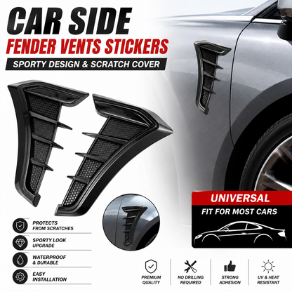 🏎️ 50% OFF NOW!🔥 Car Side Fender Vents Stickers – Sporty Design & Scratch Cover – Universal TPU Decorative Trim ✨