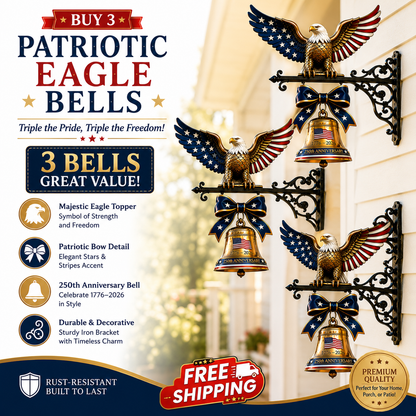 🔔🔔 Ring in the Semiquincentennial: 1776-2026 "Spirit of Liberty" Eagle Bell
