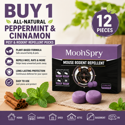All-Natural Peppermint & Cinnamon Pest & Rodent Repellent Pucks