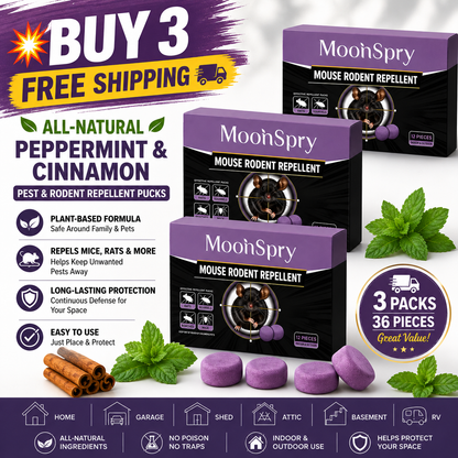 All-Natural Peppermint & Cinnamon Pest & Rodent Repellent Pucks