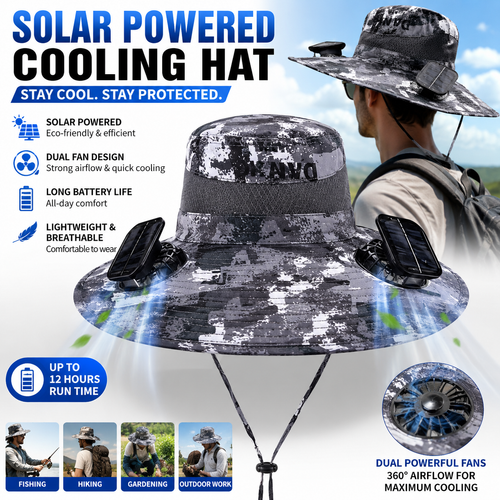 🔥Summer Hot Sale 49% OFF⚡2026 New Ultralight Solar Fan Sun Hat🎁