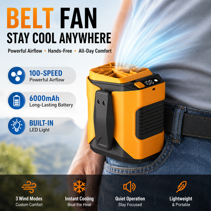 ❄️Waist Fan🎁 Includes Free Hanging rope