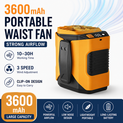 ❄️Waist Fan🎁 Includes Free Hanging rope