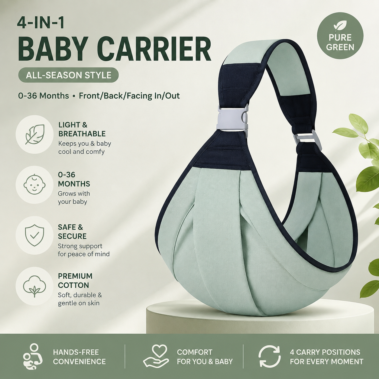 🎉 2026 Hot Sale ✨ Breathable Baby Carrier 👶