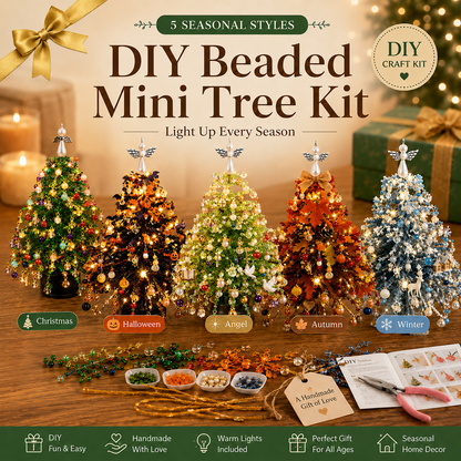 🎄 DIY Christmas tree bead kit – 🎅 Create your own sparkling Christmas decoration