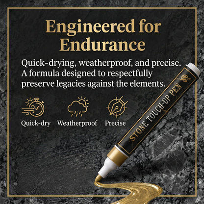 🐦Golden Tombstone Marker Pen for Restoring Faded Grave Inscriptions