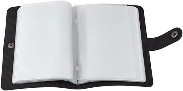 ✝️ Catholic Genuine Leather Holy Card Holder – Pocket Prayer Card Organizer with Snap Closure