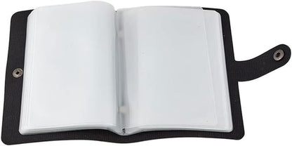 ✝️ Catholic Genuine Leather Holy Card Holder – Pocket Prayer Card Organizer with Snap Closure