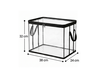 Large Heavy-Duty Thick Plastic Clear Storage Bag for Clothes, Moving & Storage