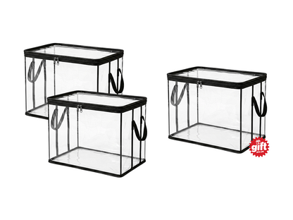 Large Heavy-Duty Thick Plastic Clear Storage Bag for Clothes, Moving & Storage