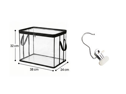 Large Heavy-Duty Thick Plastic Clear Storage Bag for Clothes, Moving & Storage