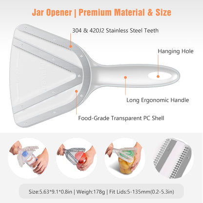 Uinxan Jar Opener for Weak Hands & Seniors with Arthritis
