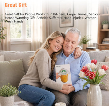 Uinxan Jar Opener for Weak Hands & Seniors with Arthritis