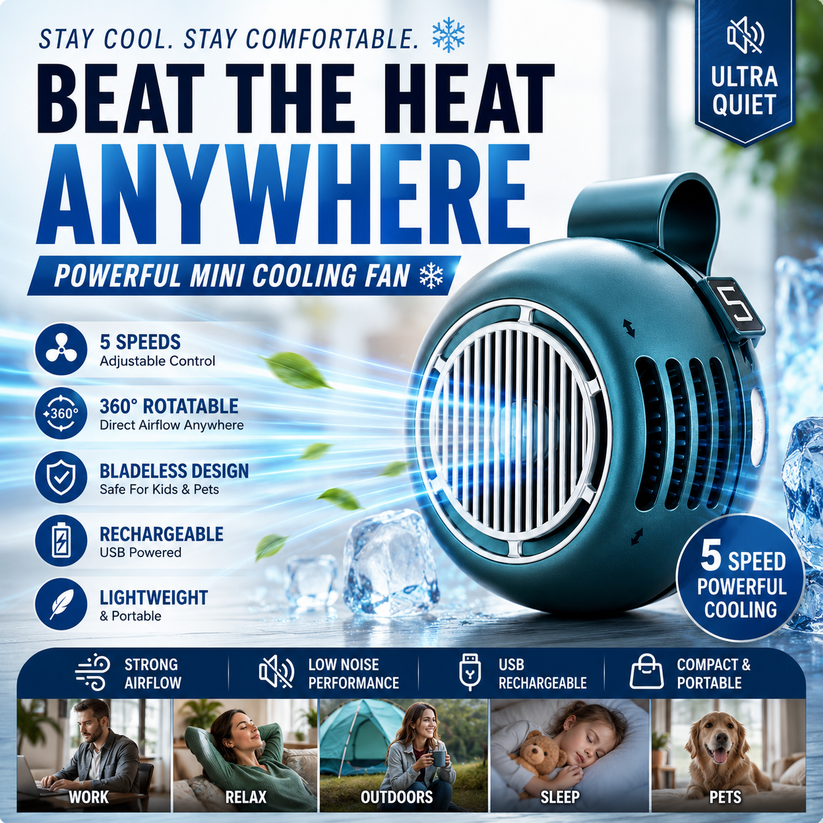 🔥 Customers Also Love This!❄️Mini Cooling Fan
