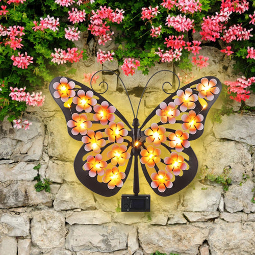 🔥2026 Hot Sales 50% OFF🔥Solar Lights Outdoor Metal Butterfly Wall Decor