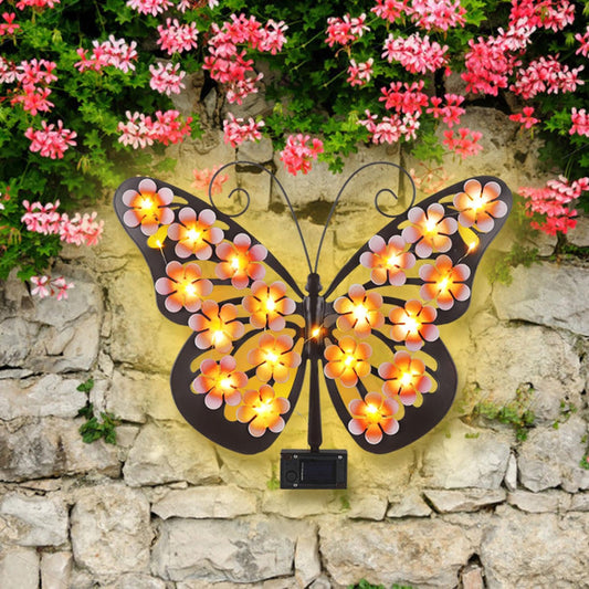 🔥2026 Hot Sales 50% OFF🔥Solar Lights Outdoor Metal Butterfly Wall Decor