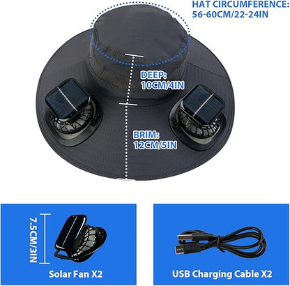 🔥Summer Hot Sale 49% OFF⚡2026 New Ultralight Solar Fan Sun Hat🎁