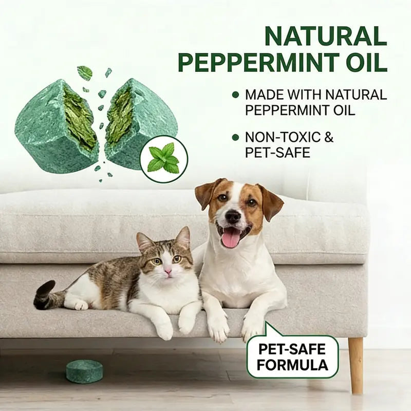 🦟 50% OFF NOW!🔇 🟢 Natural Peppermint Rodent Repellent Tablets