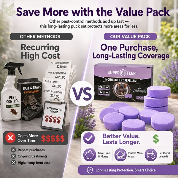 All-Natural Peppermint & Cinnamon Pest & Rodent Repellent Pucks