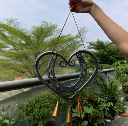 100% Handmade | The Horseshoe Heart Wind Chime ❤