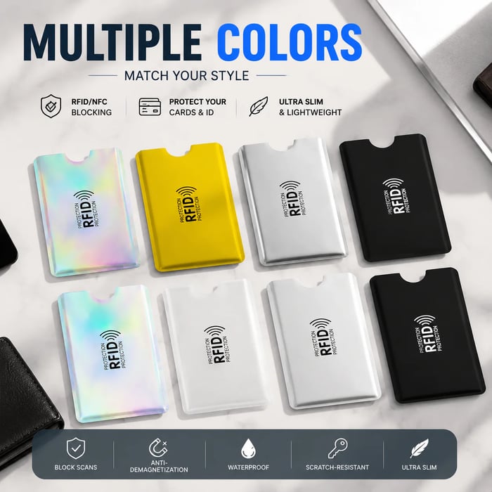 RFID Blocking Sleeves Set