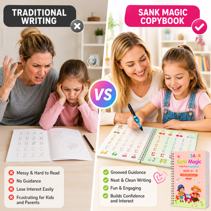 💥LAST DAY SALE 60%OFF💥📚MagicBook | Kids Practice Copybook Set (4Pcs/Set)
