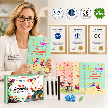 💥LAST DAY SALE 60%OFF💥📚MagicBook | Kids Practice Copybook Set (4Pcs/Set)