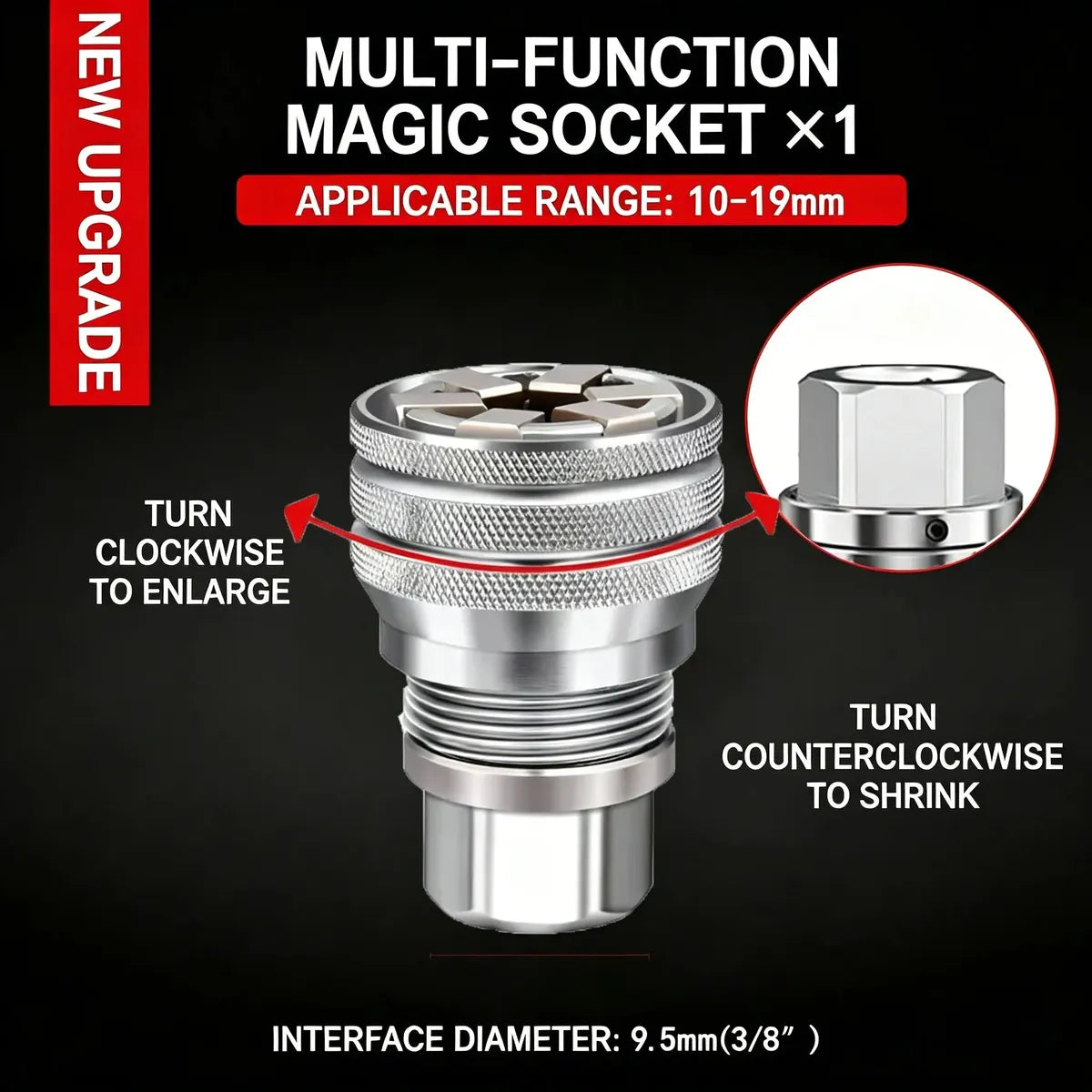 🚗HOT SALE THIS WEEK🔥 Multi-Function Universal Socket Wrench Tool