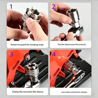 🚗HOT SALE THIS WEEK🔥 Multi-Function Universal Socket Wrench Tool