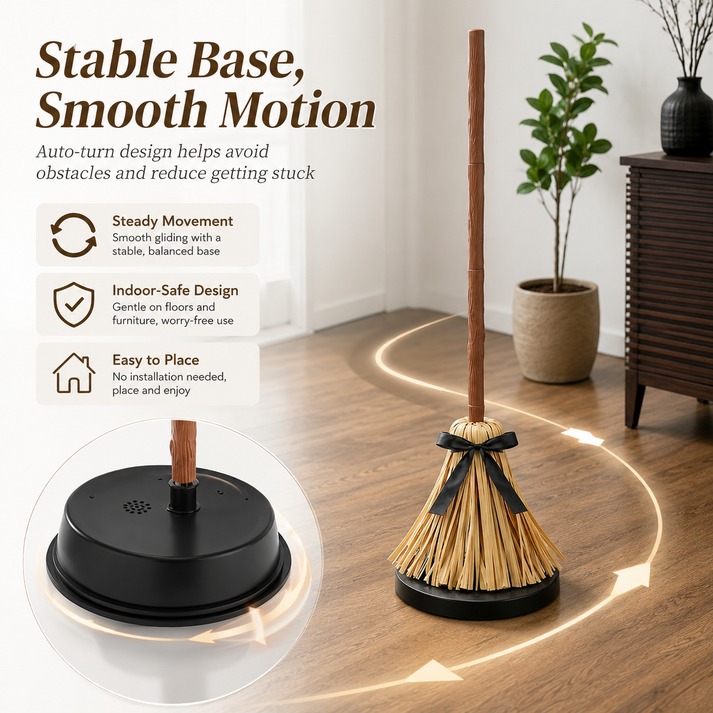 💥Halloween Sale 49% OFF🧙‍♀️🪄Floating Witch's Broom – Haunted Dancing Broom