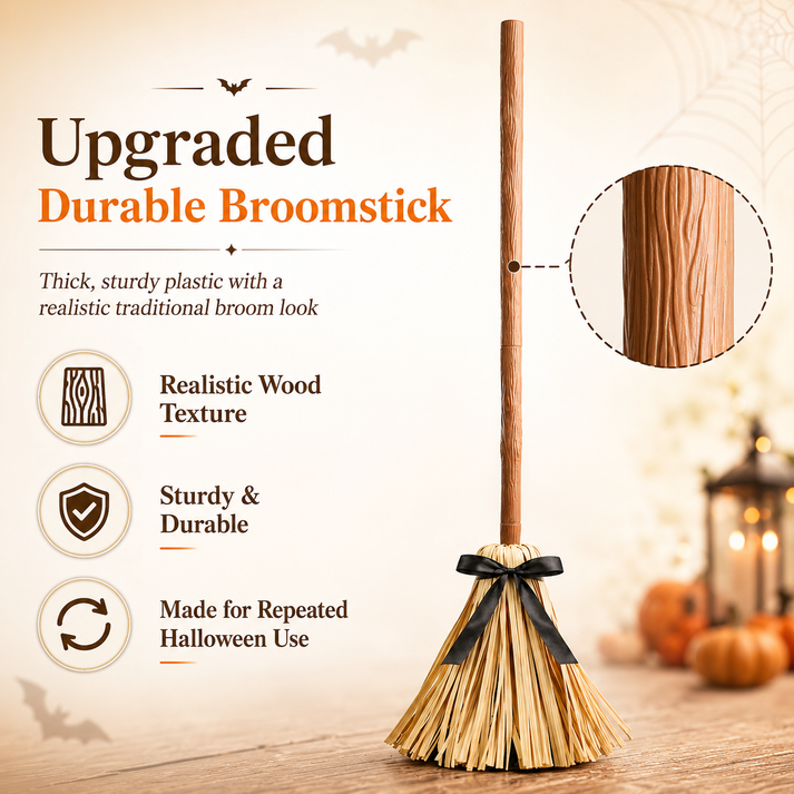 💥Halloween Sale 49% OFF🧙‍♀️🪄Floating Witch's Broom – Haunted Dancing Broom