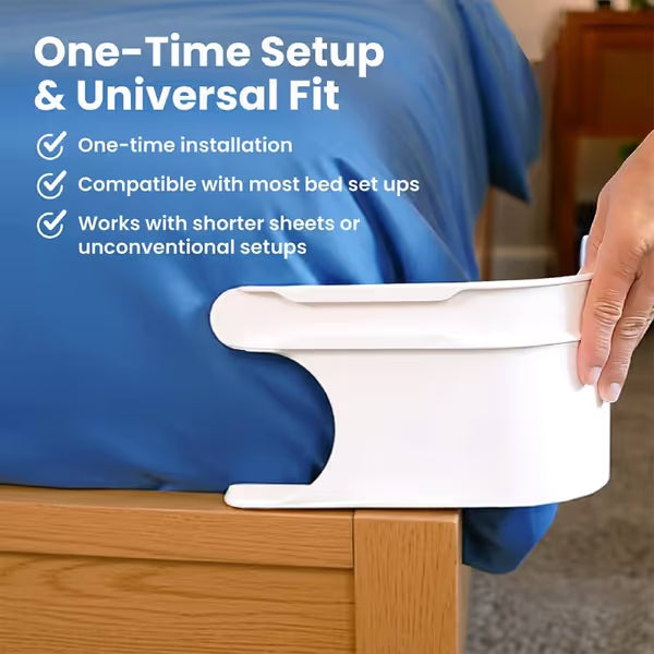 🔥4-Pack Universal Heavy-Duty Bed Sheet Holder Straps No-Slip Peace of Mind