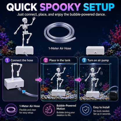 💀Dancing Skeleton Aquarium Bubbler